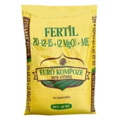 Çotanak Fertil 20-12-15+(2MGO)+ME Euro Kompoze 25kg Özel NPK Granül Gübre - 1