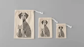 3 Boy Kedi Köpek Baskılı Aksesuar Kesesi - 1