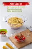 Akrilik Şeffaf 2 Li Süzgeç Seti ( Makarna & Pirinç Süzgeci ) thumbnail 1