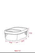 2'Li 5 LT Multibox Kayar Kapaklı Saklama Kabı & Erzak Kabı & Toz Ve Tablet Deterjan Kutusu ( ETİKET HEDİYELİ ) thumbnail 5