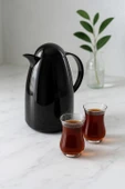 1 Lt Akrilik Siyah Çay Termosu 12 Saat Sıcak 24 Saat Soğuk-2828 thumbnail 3