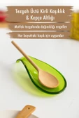 Akrilik Yeşil Tezgah Üstü Kirli Kaşıklık & Kepçe Altlığı thumbnail 1