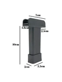 U Geçme Gri Plastik Ayarlı Ayak Mobilya Masa ve Dolap Ayağı(GRİ)(6CM - 10CM) Gri 10cm 10cm - 2 ADET thumbnail 5