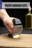 Tutma Kollu Paslanmaz Çelik Sarımsak Ezici Doğrayıcı thumbnail 1