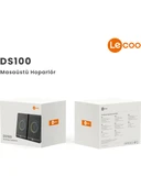 Lenovo Lecoo DS100 1+1 RGB Aydınlatmalı Kablolu Stereo 6W Soundbar Masaüstü Hoparlör Siyah - 8