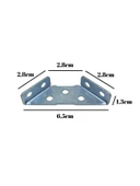 Köşe Montaj Mobilya Bağlantı Demiri Çok Yönlü Dolap Köşe Bağlantı Demiri(METAL) Gri METAL - 4 ADET thumbnail 5