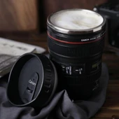 Çelik Objektif Lens Tasarımlı Kupa Bardak Dekoratif Hediyelik thumbnail 2