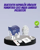 Bluetooth Bağlantılı Dinozor Yıldız Projektör Gece Lambası ve Uyku Yardımcısı thumbnail 1