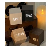 Ahşap Küp Saat thumbnail 2