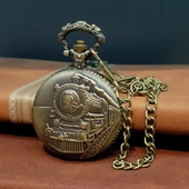 Tren Tasarımlı Köstekli Cep Saati thumbnail 1