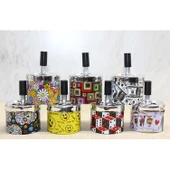 Metal Renkli Basmalı Küllük Yuvarlak thumbnail 2