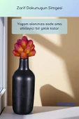 Vazo Küçük Vazo Masa Üstü Vazo Ev Dekorasyon Vazo Siyah Renk Model 71 thumbnail 2