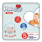 Paddlers Külot Bebek Bezi 5 Numara Junior 120 Adet (11-18 Kg) Ekstra Aylık Paket thumbnail 1