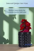 Vazo Küçük Vazo Masa Üstü Vazo Ev Dekorasyon Vazo Altın Renk Model 85 thumbnail 11