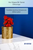 Vazo Küçük Vazo Masa Üstü Vazo Ev Dekorasyon Vazo Altın Renk Model 82 thumbnail 4