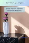 Vazo Küçük Vazo Masa Üstü Vazo Ev Dekorasyon Vazo Beyaz Renk Model 58 thumbnail 2