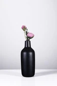 Vazo Küçük Vazo Masa Üstü Vazo Ev Dekorasyon Vazo Siyah Renk Model 71 thumbnail 1