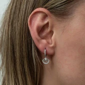 Gümüş Sallantılı Göz Kadın Küpe thumbnail 2