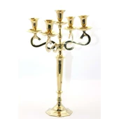 Pirinç 5'Li Şamdan thumbnail 1