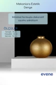 Vazo Küçük Vazo Masa Üstü Vazo Ev Dekorasyon Vazo Altın Renk Model 66 thumbnail 3