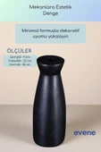 Vazo Küçük Vazo Masa Üstü Vazo Ev Dekorasyon Vazo Siyah Renk Model 74 thumbnail 3