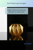 Vazo Küçük Vazo Masa Üstü Vazo Ev Dekorasyon Vazo Altın Eskitme Renk Model 64 thumbnail 2