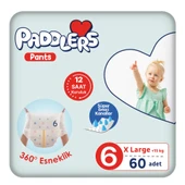 Paddlers Külot Bebek Bezi 6 Numara X-Large 60 Adet (15+Kg) Ekstra Fırsat Paketi thumbnail 1