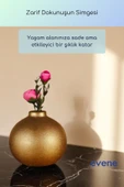 Vazo Küçük Vazo Masa Üstü Vazo Ev Dekorasyon Vazo Altın Renk Model 66 thumbnail 2