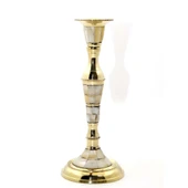 Tekli Pirinç Sedefli Şamdan thumbnail 1