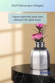 Vazo Küçük Vazo Masa Üstü Vazo Ev Dekorasyon Vazo Gümüş Eskitme Renk Model 53 thumbnail 2