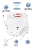 Paddlers Külot Bebek Bezi 7 Numara XX-Large 54 Adet (20-30 Kg) Ekstra Fırsat Paketi thumbnail 2