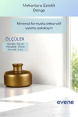Vazo Küçük Vazo Masa Üstü Vazo Ev Dekorasyon Vazo Altın Eskitme Renk Model 61 thumbnail 3