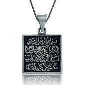 925 Ayar Gümüş Nazar Duası Kadın Gümüş Kolye - 1