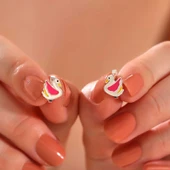 Gümüş Kuğu Çocuk Küpesi thumbnail 2