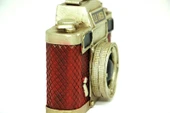 Dekoratif Metal Fotoğraf Makinesi Obje Biblo Vintage Hediyelik - 3