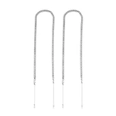 925 Ayar Gümüş Zincirli Küpe thumbnail 1