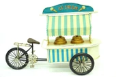 Dekoratif Metal Dondurma Arabası Biblo Ev Ofis Hediyelik thumbnail 2