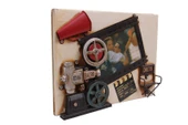 Dekoratif Metal Çerçeve Sinema Temalı Vintage Hediyelik thumbnail 2