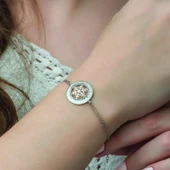 925 Ayar Gümüş Kar Tanesi Bileklik thumbnail 2