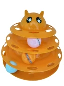 3 Katlı Kedi Oyuncağı Kedi Başlıklı Kedi Oyuncak thumbnail 1