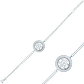 925 Ayar Gümüş Kar Tanesi Bileklik thumbnail 1