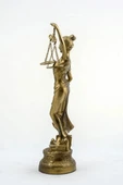 Dekoratif Zamak Adalet Terazisi Heykel Biblo 48 Cm Biblo thumbnail 2