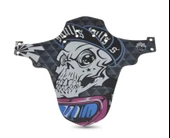 Wake Mtb Bisiklet Çamurluk Trekking Ön Veya Arkaya Takılabilir 4 Adet Cırt Kelepçe Hediyeli Skulls Kurukafa thumbnail 7