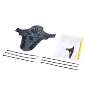 Wake Mtb Bisiklet Çamurluk Trekking Ön Veya Arkaya Takılabilir 4 Adet Cırt Kelepçe Hediyeli Skulls Kurukafa thumbnail 6