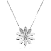 ​925 Ayar Gümüş Çiçek Kadın Gümüş Kolye thumbnail 1