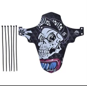 Wake Mtb Bisiklet Çamurluk Trekking Ön Veya Arkaya Takılabilir 4 Adet Cırt Kelepçe Hediyeli Skulls Kurukafa thumbnail 1