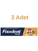 Fixodent Plus Diş Protez Yapıştırıcı Tat İçermez Krem 40 gr 3 ADET - 1