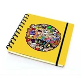 Paklon Tasarım Defter 14x14 Siyah sayfalı Toplum 50 Yp. - 1