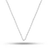 Gümüş 0.30 Mikron 55 Cm Forse Kadın Zincir thumbnail 2