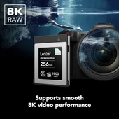 Lexar 256GB CFexpress DIAMOND Serisi 1900Mb/s Type B Hafıza Kartı thumbnail 9